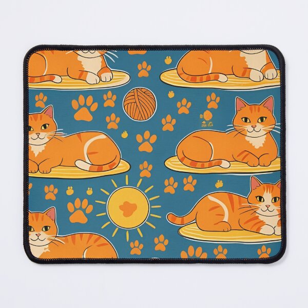 Item preview, Orange Cat Pattern designed and sold by PatronesKawai.