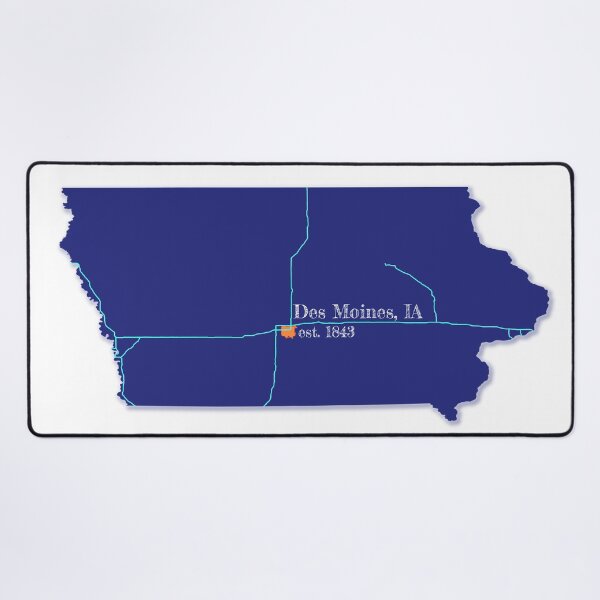 Item preview, Des Moines, IA [Blue] designed and sold by PhilbonianDezin.