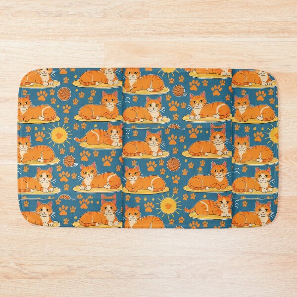 Item preview, Orange Cat Pattern designed and sold by PatronesKawai.