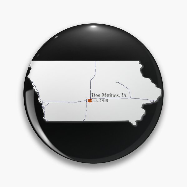 Item preview, Des Moines, IA [White] designed and sold by PhilbonianDezin.