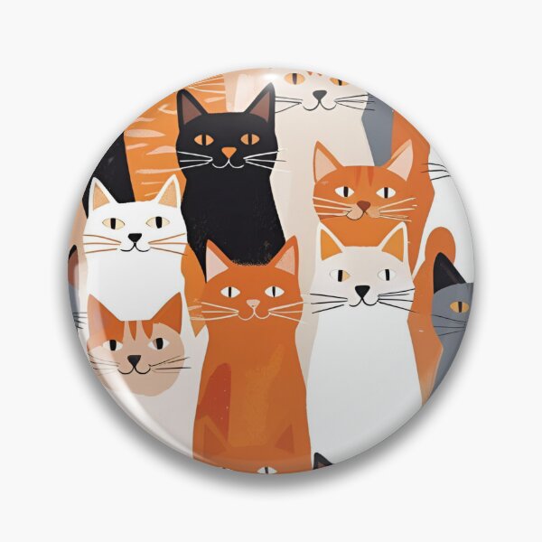 Item preview, Orange Cat Pattern designed and sold by PatronesKawai.