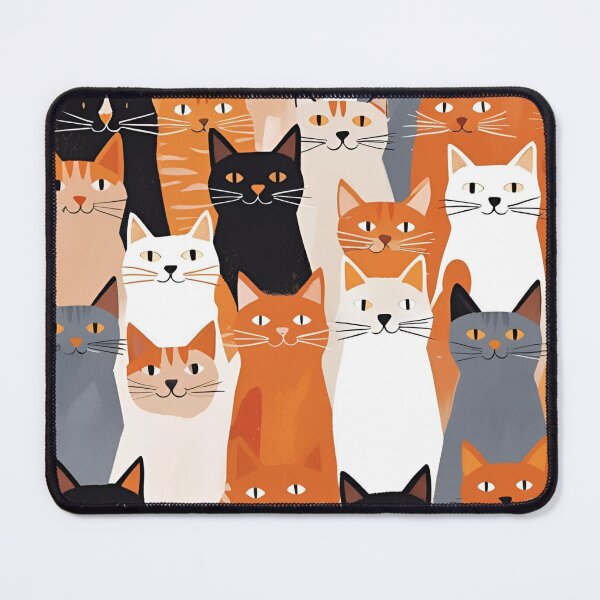 Item preview, Orange Cat Pattern designed and sold by PatronesKawai.