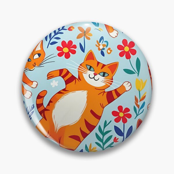 Item preview, Orange Cat Pattern designed and sold by PatronesKawai.