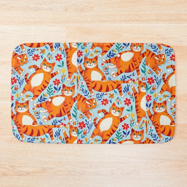 Item preview, Orange Cat Pattern designed and sold by PatronesKawai.