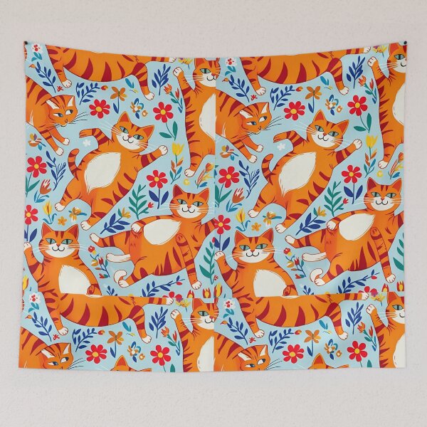 Item preview, Orange Cat Pattern designed and sold by PatronesKawai.