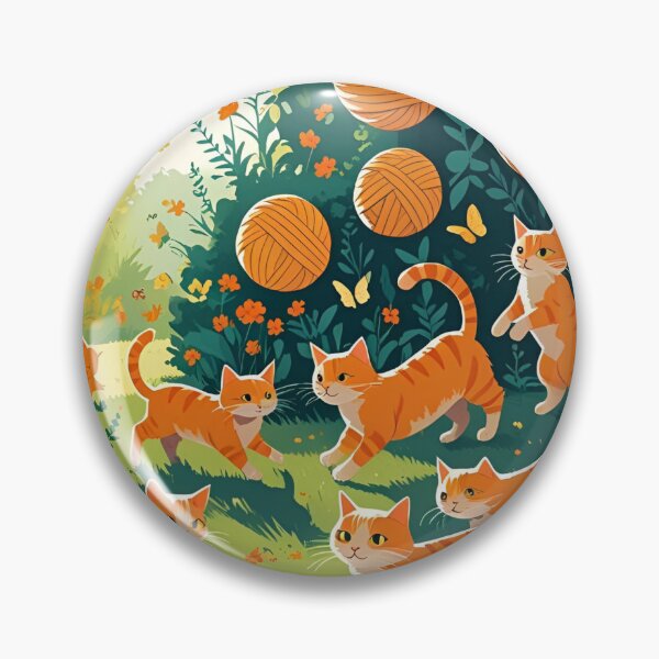 Item preview, Orange Cat Pattern designed and sold by PatronesKawai.