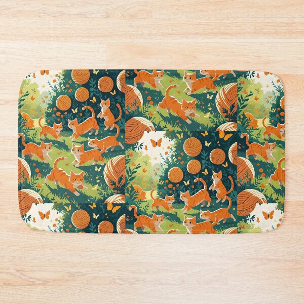Item preview, Orange Cat Pattern designed and sold by PatronesKawai.