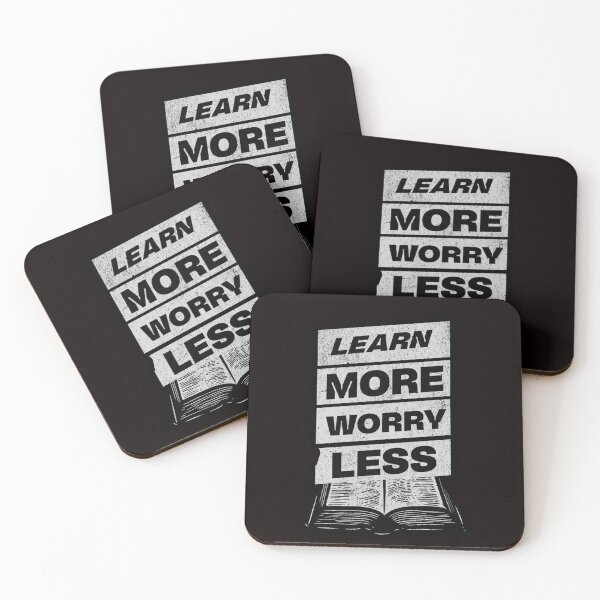 Item preview, learn more worry less designed and sold by Ratatatts.