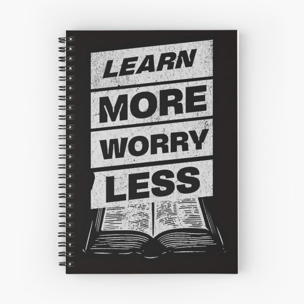 Item preview, learn more worry less designed and sold by Ratatatts.