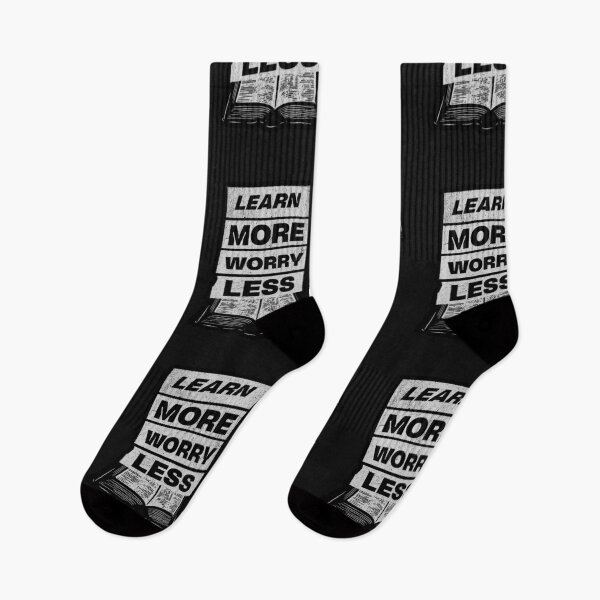 Item preview, learn more worry less designed and sold by Ratatatts.