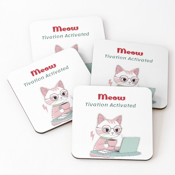 Item preview, Meowtivation Activated | Funny Cat Motivation Design designed and sold by Aya's Graphics.