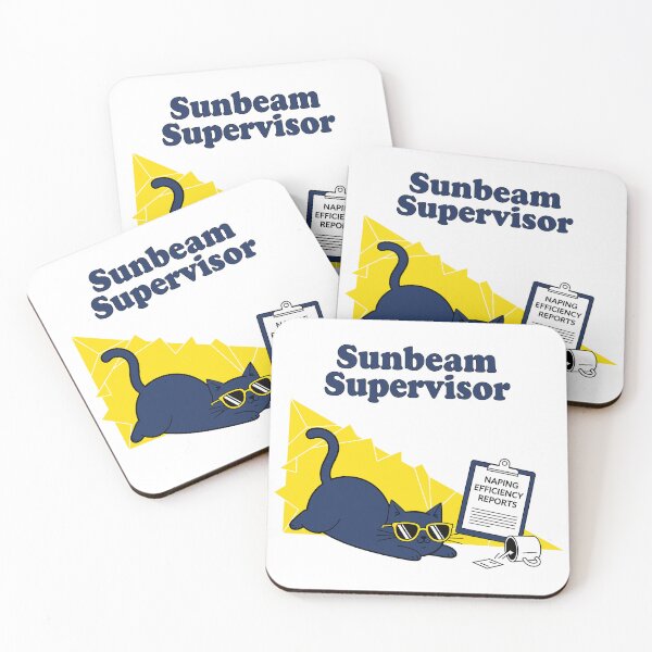 Item preview, Sunbeam Supervisor - Lazy Cat on Duty designed and sold by Amir Faysal.