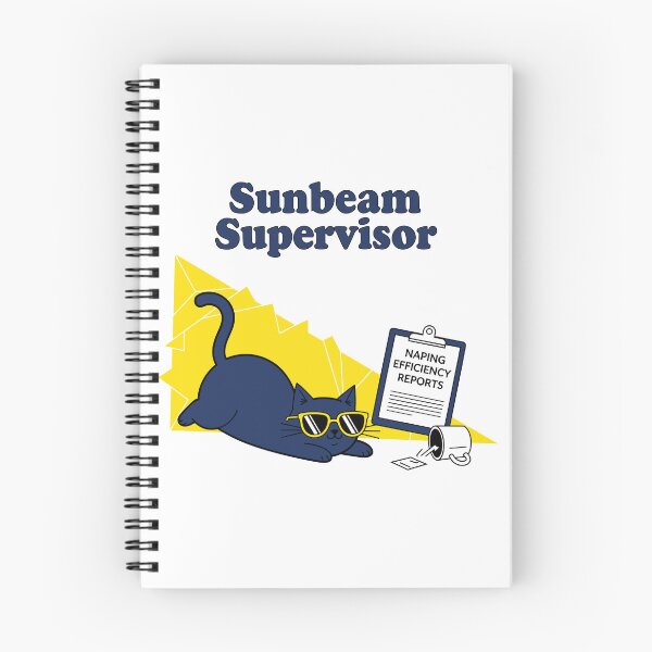 Item preview, Sunbeam Supervisor - Lazy Cat on Duty designed and sold by Amir Faysal.