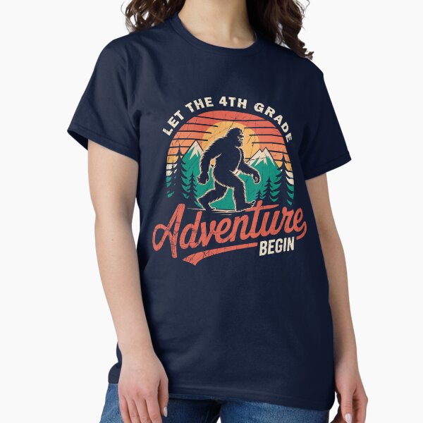 Item preview, Let The 4th Grade Adventure Begin Bigfoot Back To School designed and sold by G350.
