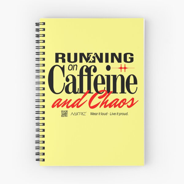 Item preview, RUNNING ON CAFFEINE AND CHAOS designed and sold by Maioriz.