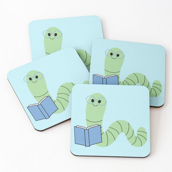 Item preview, Book Worm Reading Lover designed and sold by Magnolia Valley Art.