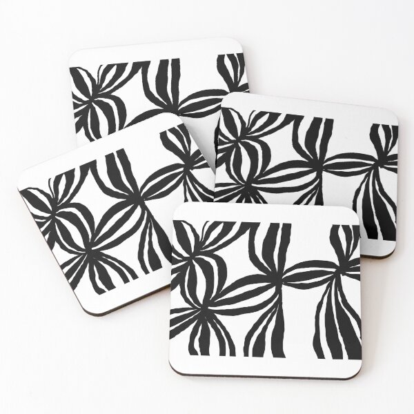 Item preview, Black and White Organic Pattern Flow designed and sold by mercebujons.