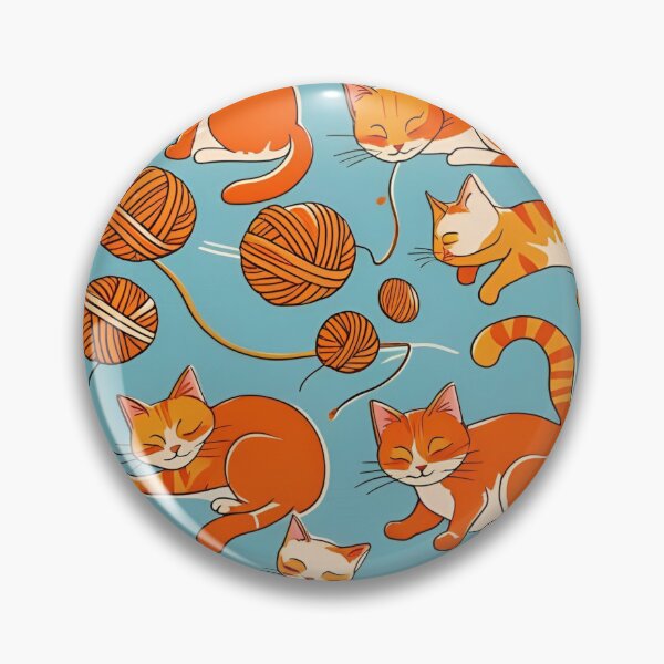 Item preview, Orange Cat Pattern designed and sold by PatronesKawai.