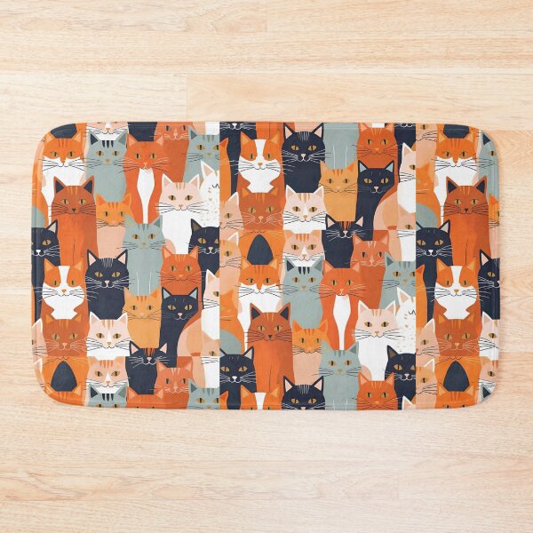 Item preview, Orange Cat Pattern designed and sold by PatronesKawai.