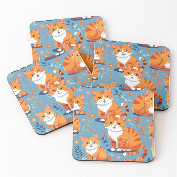 Item preview, Orange Cat Pattern designed and sold by PatronesKawai.