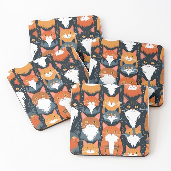 Item preview, Orange Cat Pattern designed and sold by PatronesKawai.