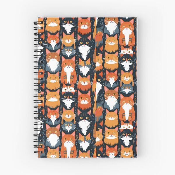 Item preview, Orange Cat Pattern designed and sold by PatronesKawai.