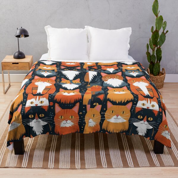 Item preview, Orange Cat Pattern designed and sold by PatronesKawai.