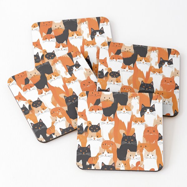 Item preview, Orange Cat Pattern designed and sold by PatronesKawai.