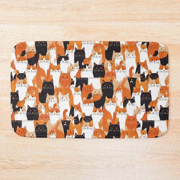 Item preview, Orange Cat Pattern designed and sold by PatronesKawai.