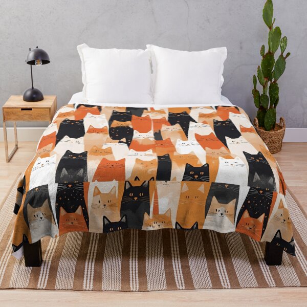 Item preview, Orange Cat Pattern designed and sold by PatronesKawai.