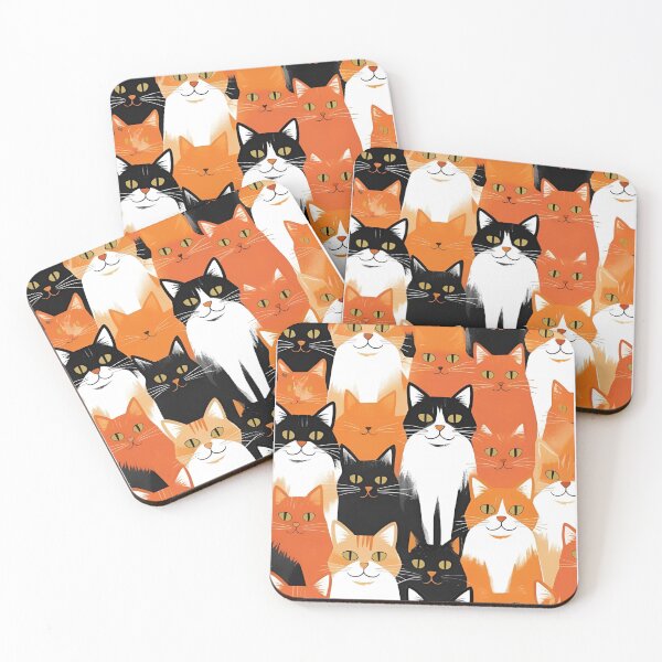 Item preview, Orange Cat Pattern designed and sold by PatronesKawai.