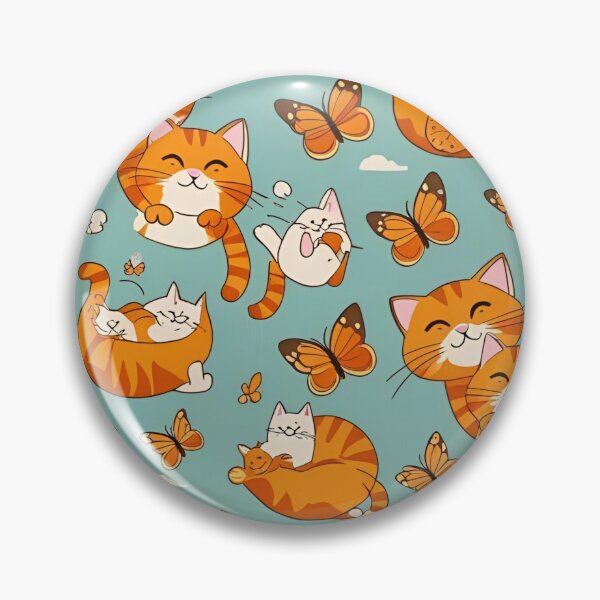 Item preview, Orange Cat Pattern designed and sold by PatronesKawai.