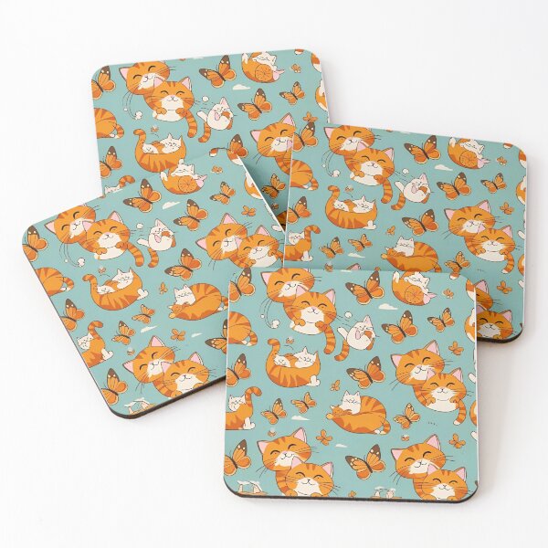 Item preview, Orange Cat Pattern designed and sold by PatronesKawai.