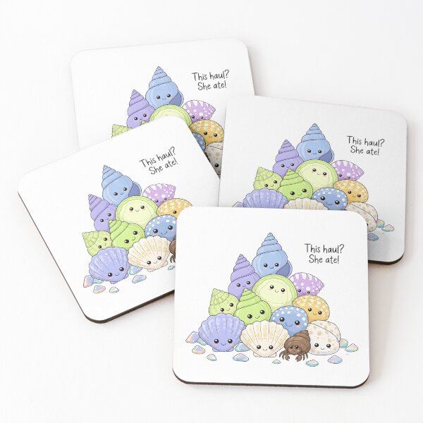 Item preview, This Haul She Ate - Kawaii Seashell Collection Cute Ocean Beach Vibes Meme designed and sold by AnnDesignStudio.