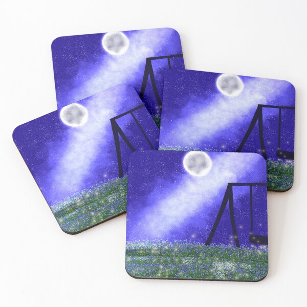 Item preview, starry night sky with swings designed and sold by hseart.