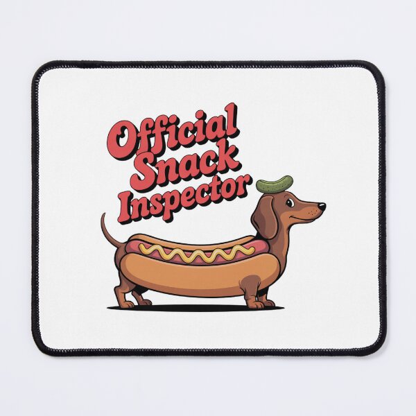 Item preview, Official Snack Inspector Dachshund designed and sold by theartfulaspie.