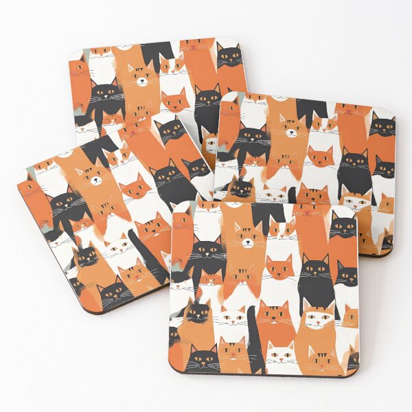 Item preview, Orange Cat Pattern designed and sold by PatronesKawai.