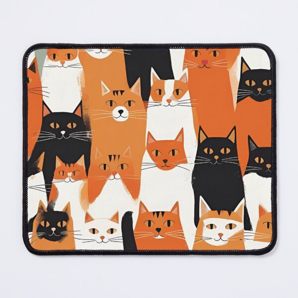 Item preview, Orange Cat Pattern designed and sold by PatronesKawai.