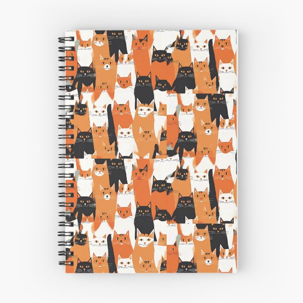Item preview, Orange Cat Pattern designed and sold by PatronesKawai.