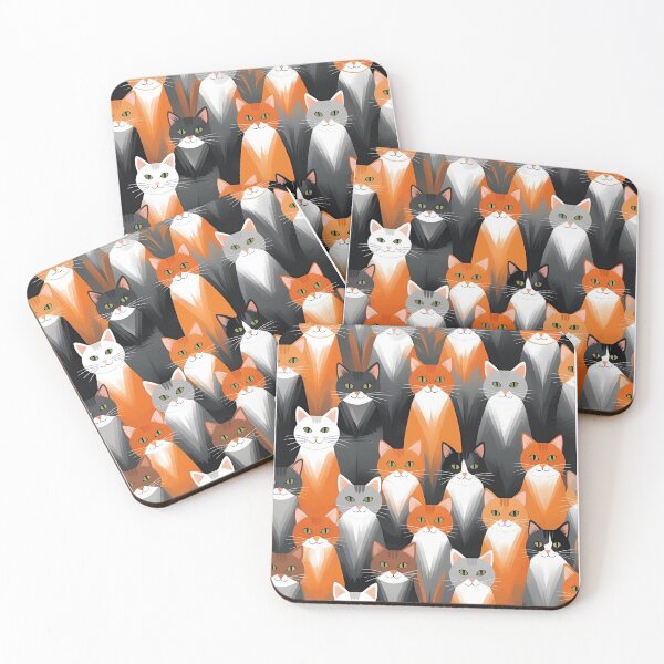 Item preview, Orange Cat Pattern designed and sold by PatronesKawai.