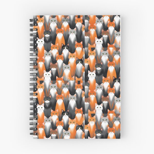 Item preview, Orange Cat Pattern designed and sold by PatronesKawai.