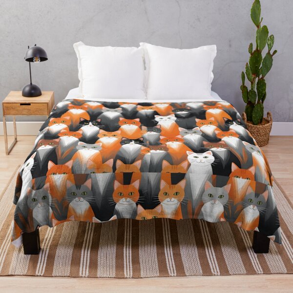 Item preview, Orange Cat Pattern designed and sold by PatronesKawai.