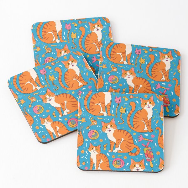 Item preview, Orange Cat Pattern designed and sold by PatronesKawai.