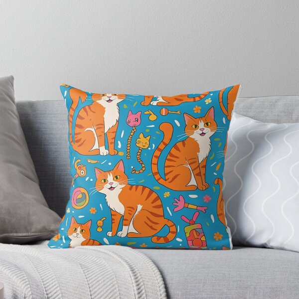Item preview, Orange Cat Pattern designed and sold by PatronesKawai.