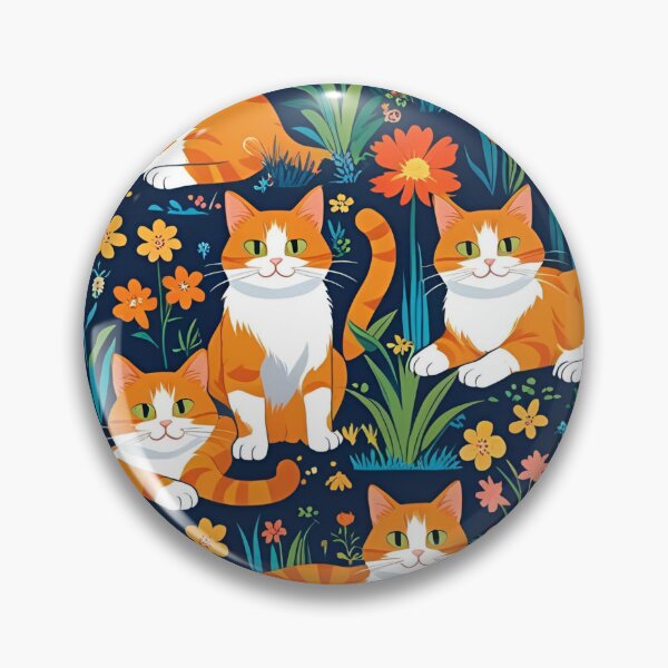 Item preview, Orange Cat Pattern designed and sold by PatronesKawai.