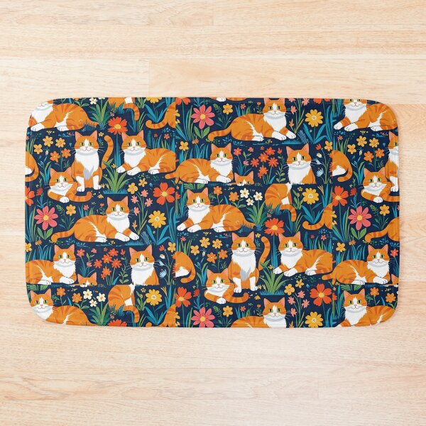Item preview, Orange Cat Pattern designed and sold by PatronesKawai.