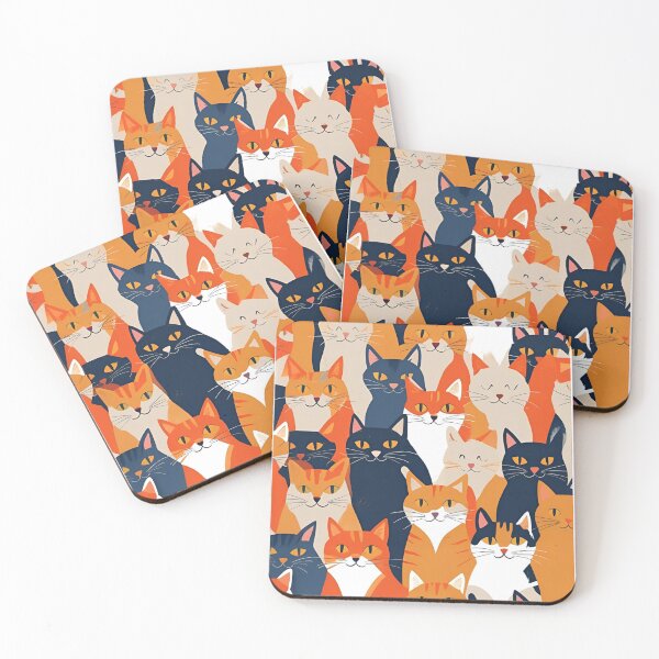 Item preview, Orange Cat Pattern designed and sold by PatronesKawai.