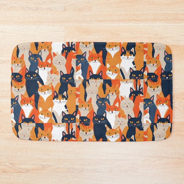 Item preview, Orange Cat Pattern designed and sold by PatronesKawai.