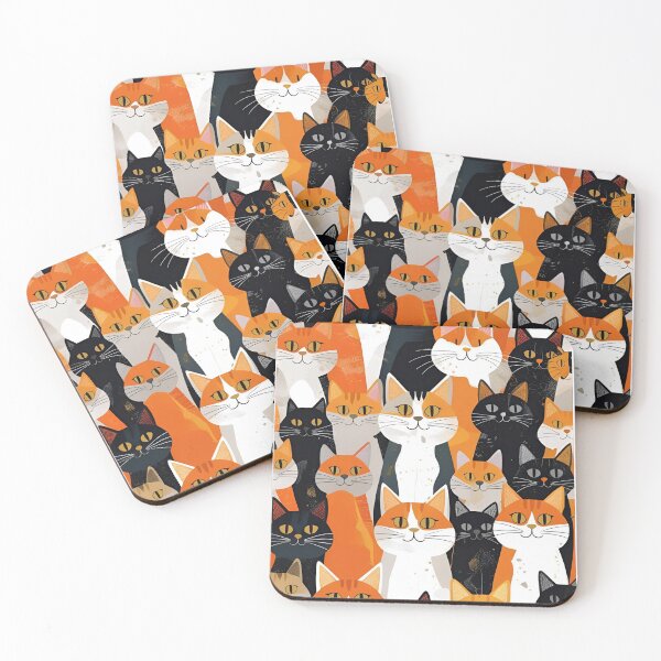 Item preview, Orange Cat Pattern designed and sold by PatronesKawai.