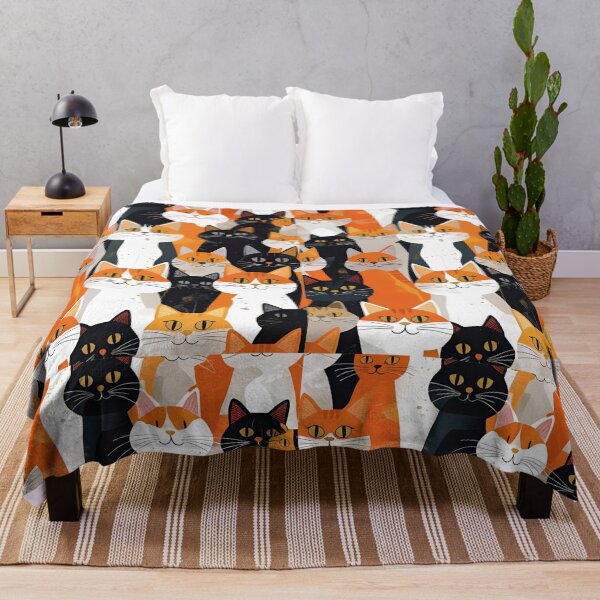 Item preview, Orange Cat Pattern designed and sold by PatronesKawai.